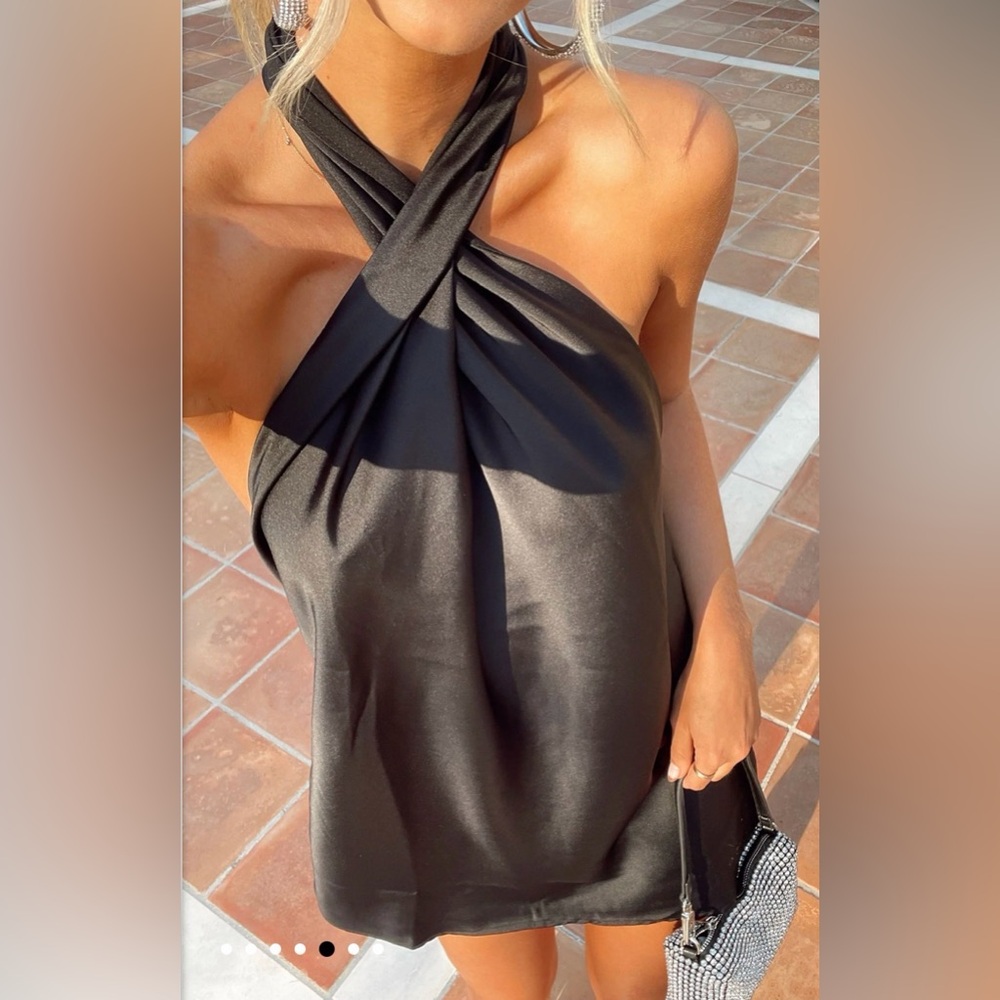 Show Me Your MuMu Black Jasmine Mini Dress - Picture 3 of 7